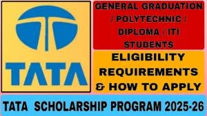 Tata Scholarship Program 2025-26