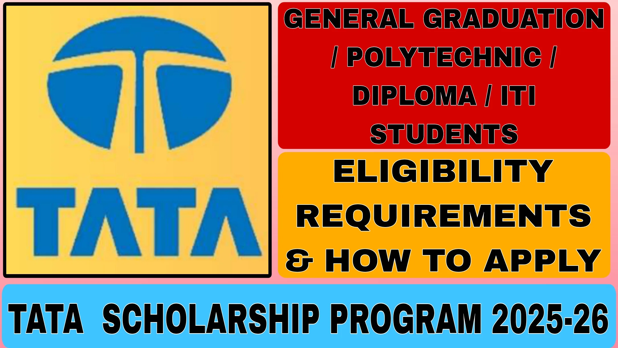 Tata Scholarship Program 2025-26